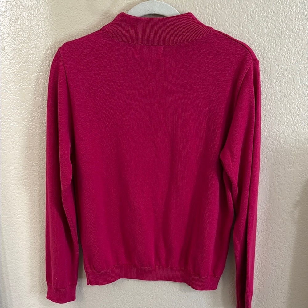 Vintage Pink Mock Turtleneck Sweater - Picture 5 of 10